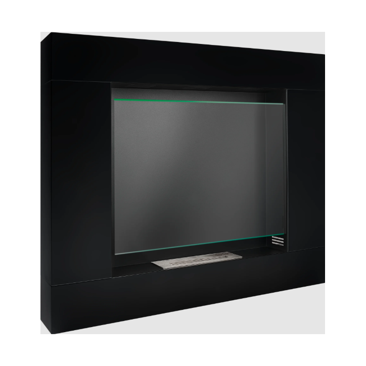 Bio-cheminée portail Asne noir mat 105 x 90cm